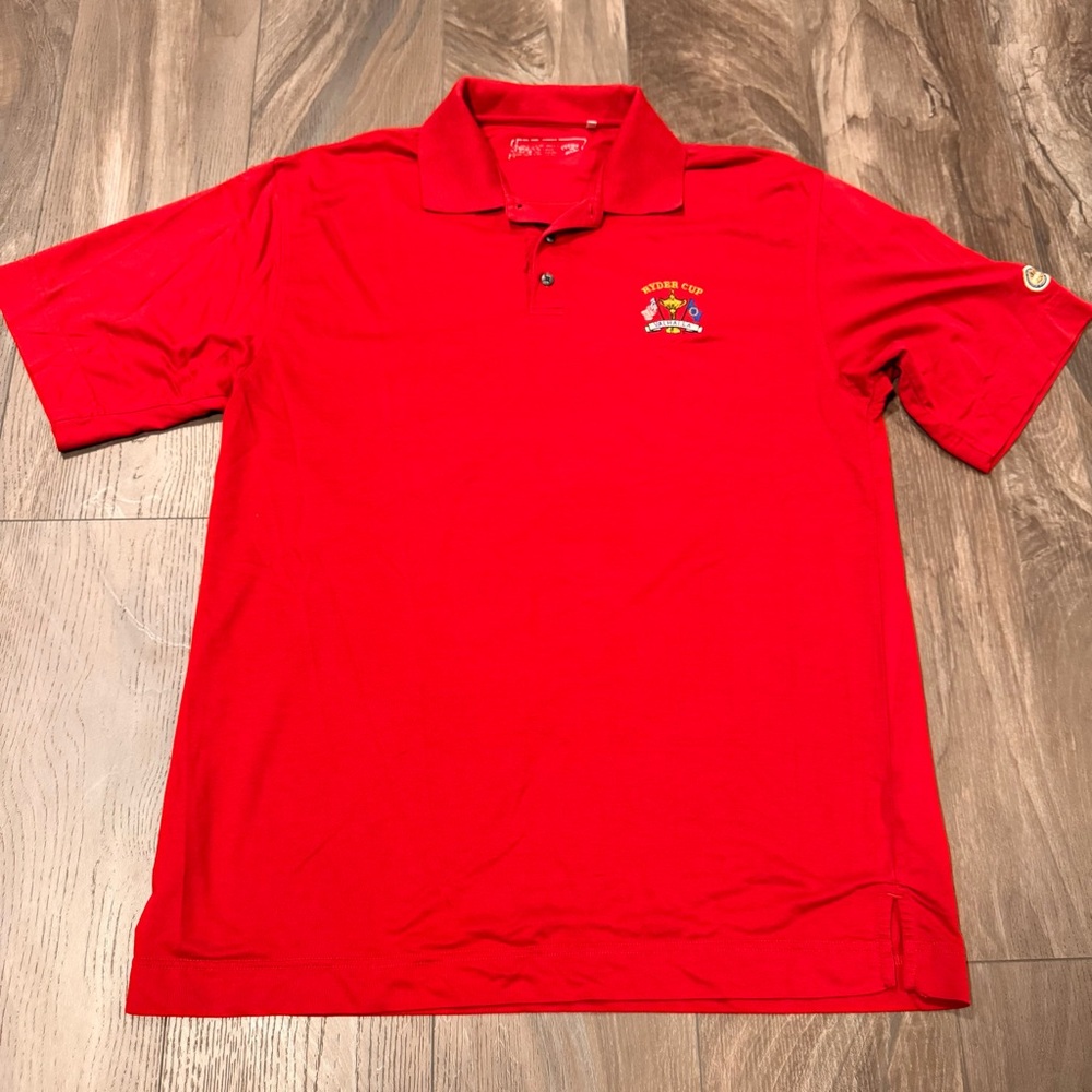Cutter & Buck Ryder Cup Valhalla Golf Shirt Red XL
